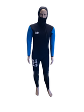 Cargue la imagen en el visor de la galería, Long John + capucha chaqueta 5mm hombres